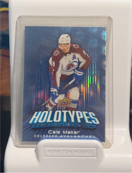 2024-25 Upper Deck Series 1 Holotypes #HT-16 Cale Makar — front