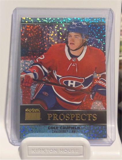 2021-22 Skybox Metal Universe Premium Prospects Sapphire #PP-1 Cole Caufield — front