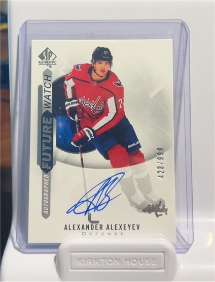 2020-21 UD SP Authentic #190 Alexander Alexeyev — front