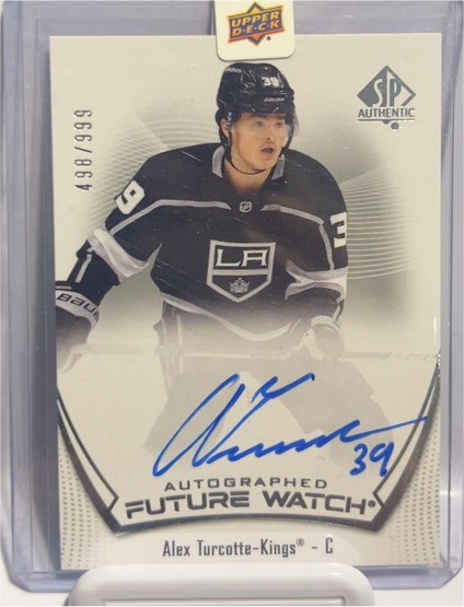 2021-22 Upper Deck SP Authentic Future Watch #498 Alex Turcotte — front