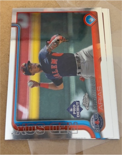 2025 Topps Chrome Pro Debut #PDC-138 Franklin Arias Salem Red Sox — front