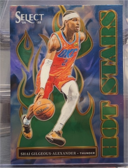 2024-25 Panini Select #7 Shai Gilgeous-Alexander Hot Stars — front