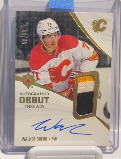 2023-24 Upper Deck Ultimate Collection Debut Threads #ADT-WD Walker Duehr — front