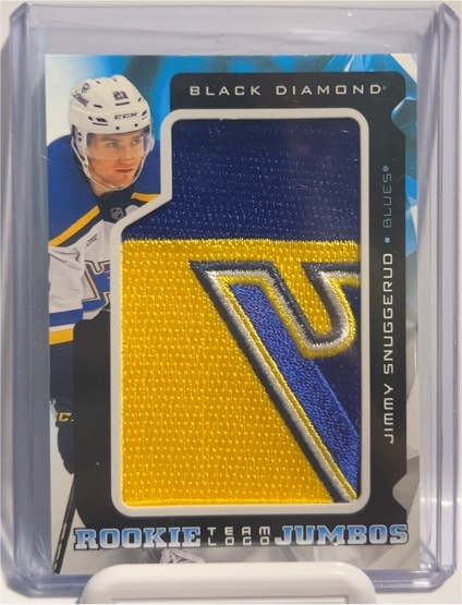 2025-26 Upper Deck Black Diamond Rookie Team Logo Jumbos #RTL-JS Jimmy Snuggerud — front