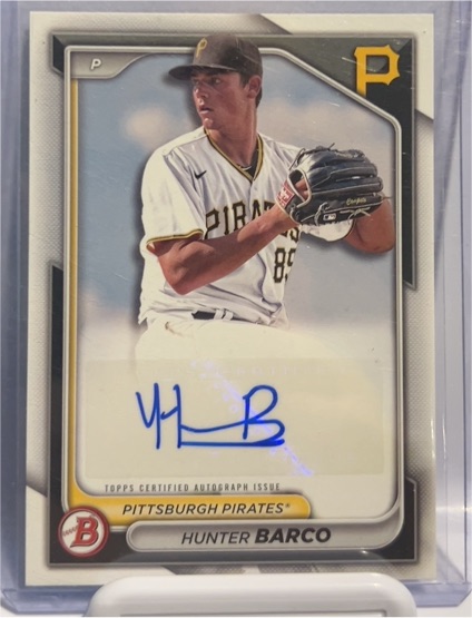 2024 Bowman Paper Autographs #PPRA-HB Hunter Barco — front