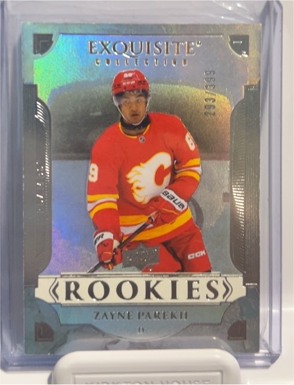2025-26 Upper Deck Black Diamond #R-ZP Zayne Parekh Exquisite Collection Rookies #/399 — front