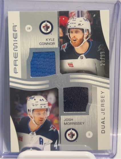 2023-24 Upper Deck Premier #PD-KCJM Kyle Connor Josh Morrissey — front
