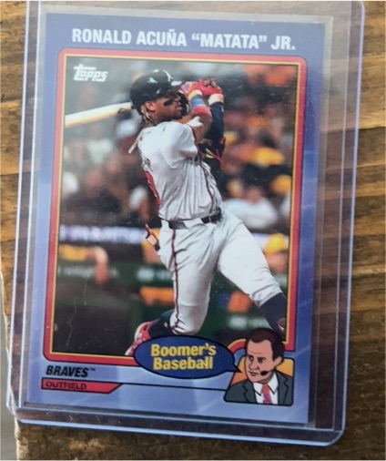 2024 Topps x Chris Berman Boomer's Baseball #4 Ronald Acuña Jr. — front