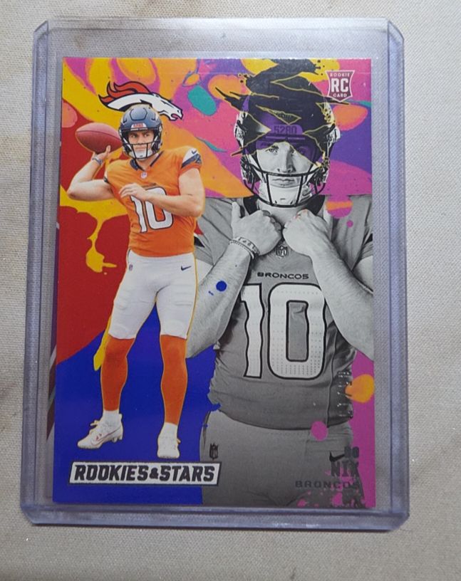 2024 Panini Rookies & Stars Rookie Exclusive #RE-BNX Bo Nix — front