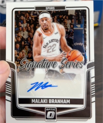 2024-25 Panini Donruss Optic #SS-MAL Malaki Branham Signature Series — front