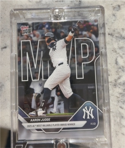2025 Topps Now #OS-8 Aaron Judge — front