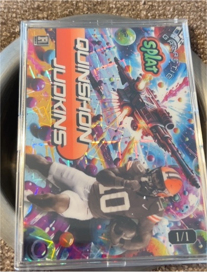 2025 Wild Card Splat #1/1 Quinshon Judkins — front
