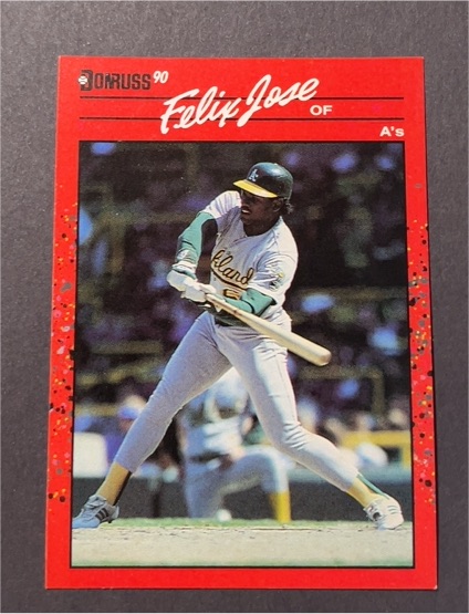1990 Donruss #90 Felix Jose — front