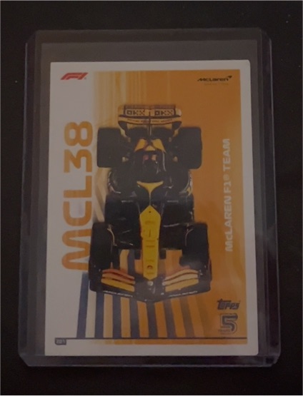 2024 Topps Turbo Attax #5 McLaren F1 Team MCL38 — front