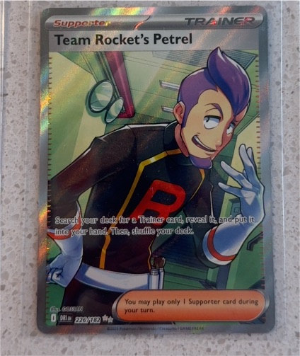 2024 Pokémon Team Rocket's Petrel #226/182 — front