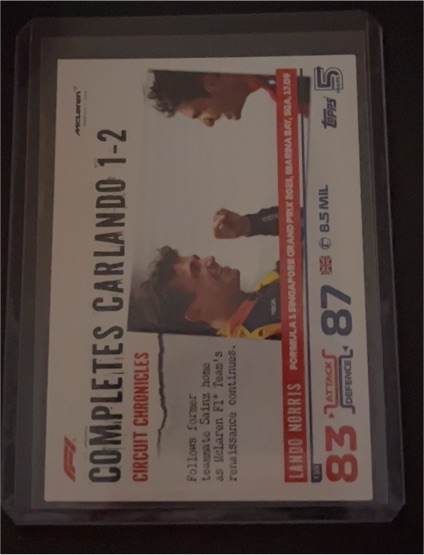 2024 Topps Turbo Attax #1-2 Lando Norris — front