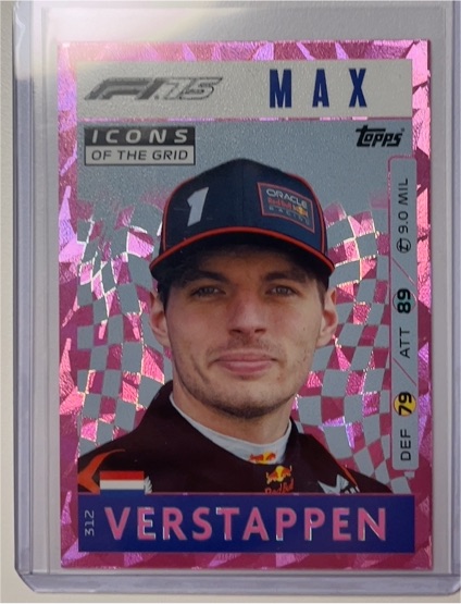 2025 Topps Turbo Attax #312 Max Verstappen Icons of the Grid — front