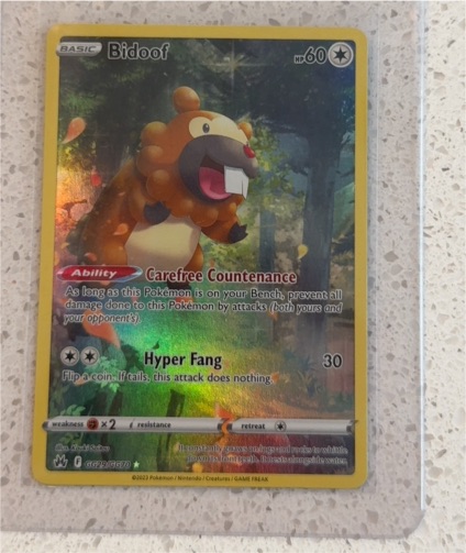 2023 Pokemon TCG Crown Zenith #GG29 Bidoof — front