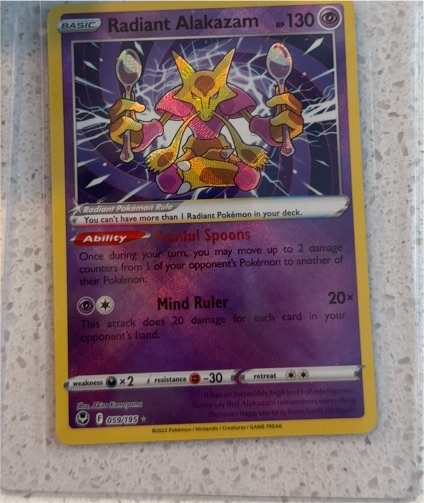 2022 Pokémon Radiant Alakazam #059 — front