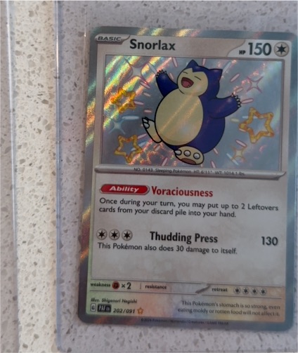 2024 Pokémon Paldean Fates #202 Snorlax — front