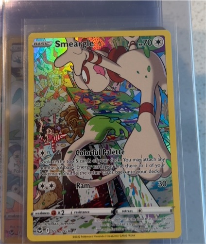 2022 Pokémon Sword & Shield Silver Tempest Trainer Gallery #TG10/TG30 Smeargle — front