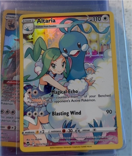 2022 Pokemon Silver Tempest #TG11/TG30 Altaria — front