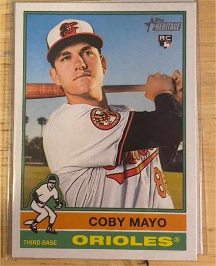 2025 Topps Heritage #340 Coby Mayo — front