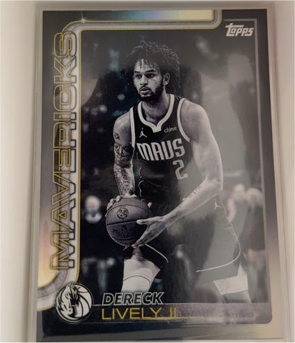 2025-26 Topps #172 Dereck Lively II Blackout — front