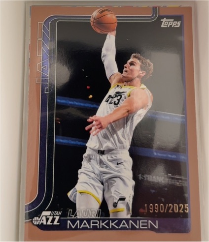 2025 Topps #129 Lauri Markkanen — front