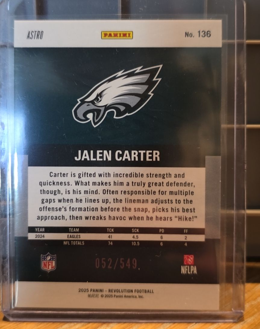 2025 Panini Revolution #136 Jalen Carter — front