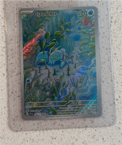 2023 Pokémon TCG Scarlet & Violet #205 Clauncher Illustration Rare — front