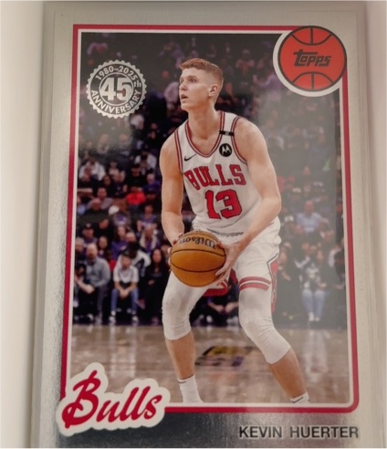 2025-26 Topps #80BK-17 Kevin Huerter 1980-81 Topps Basketball Chicago Bulls — front