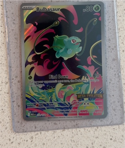 2015 Pokémon #133/132 Bulbasaur Mega Evolution Stamped Promo — front