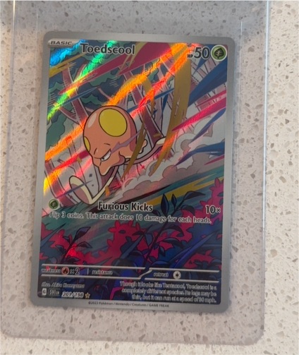 2023 Pokémon Scarlet & Violet #201 Toedscool Illustration Rare Holo — front