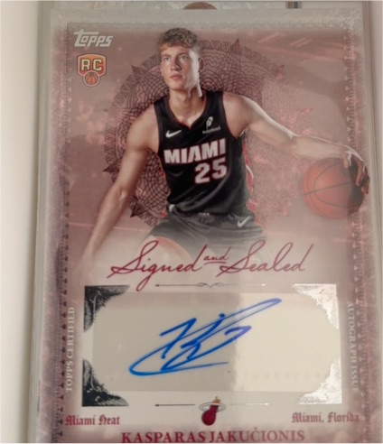 2025-26 Topps #BSI-KJ Kasparas Jakučionis — front