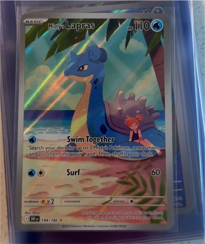 2025 Pokémon SV10 Destined Rivals #194 Misty's Lapras — front