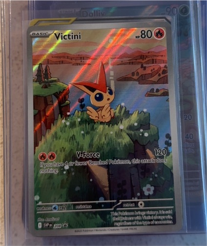 2025 Pokémon SV Black Star Promo #208 Victini — front