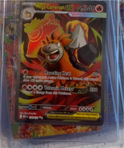 2025 Pokémon ME01: Mega Evolution Mega Camerupt ex 156/132 — front