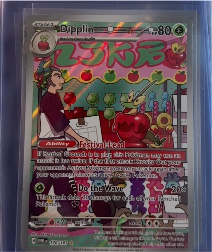 2024 Pokémon TWM #170 Dipplin Illustration Rare — front
