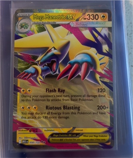 Mega Evolution #050/132 Mega Manectric ex — front