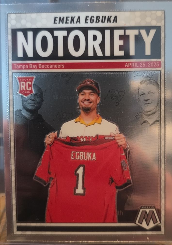 2025 Panini Mosaic #16 Emeka Egbuka Notoriety — front