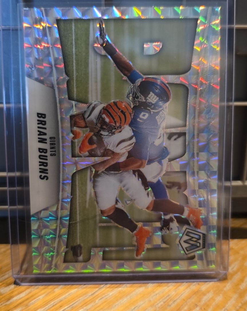 2025 Panini Mosaic Bang! #7 Brian Burns — front