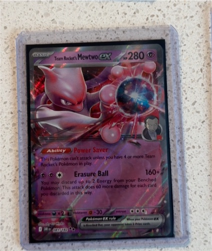 2025 Pokémon TCG SV10: Destined Rivals #081 Team Rocket's Mewtwo ex — front