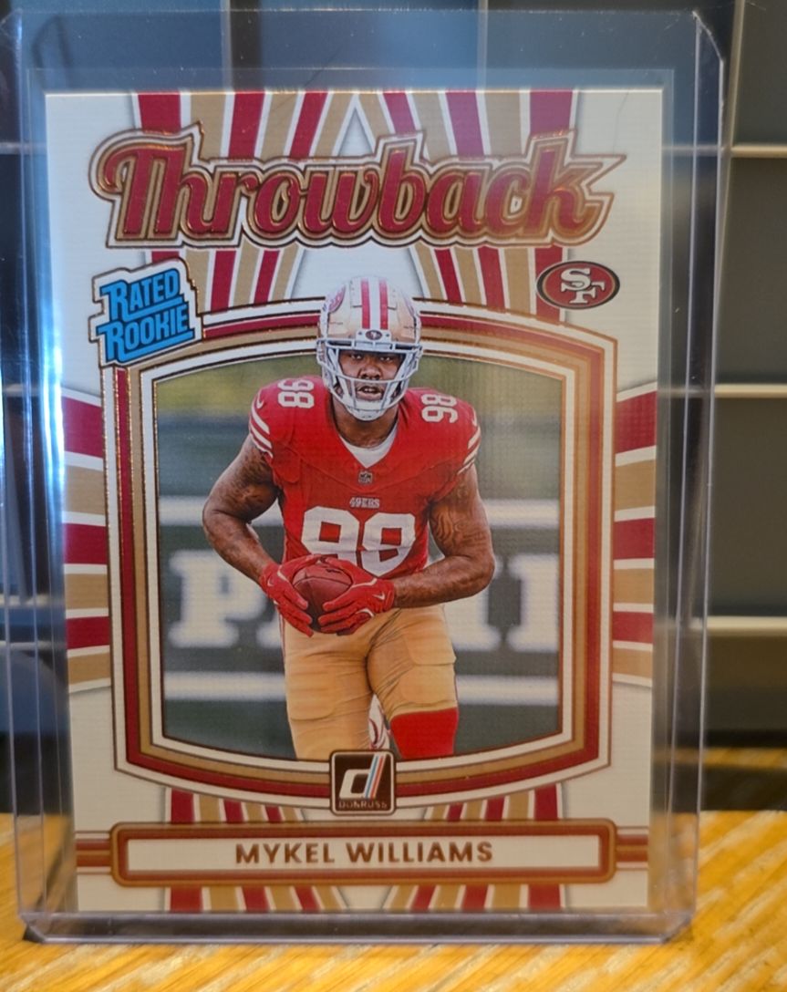 2025 Panini Donruss #20 Mykel Williams Rated Rookie Throwback — front