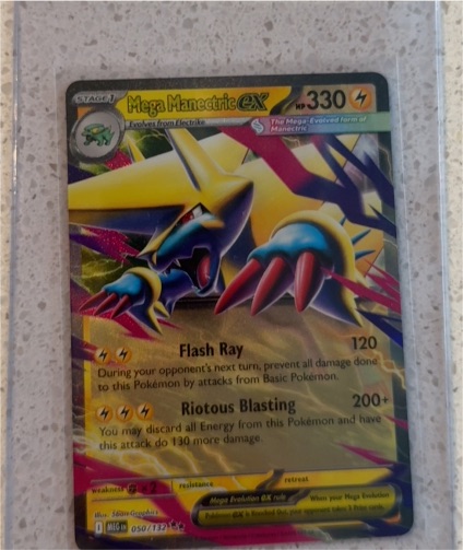 2015 Pokémon ME01: Mega Evolution #050 Mega Manectric EX — front
