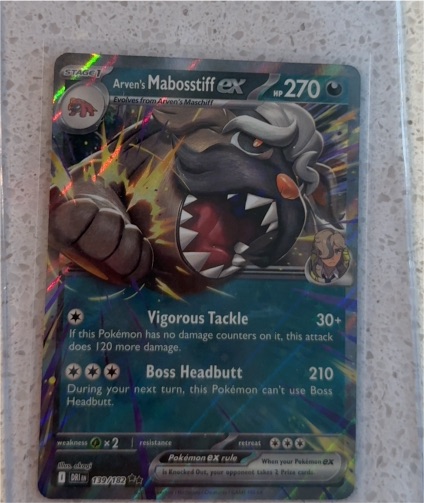2022 Pokémon SV10 #139 Arven's Mabosstiff ex — front