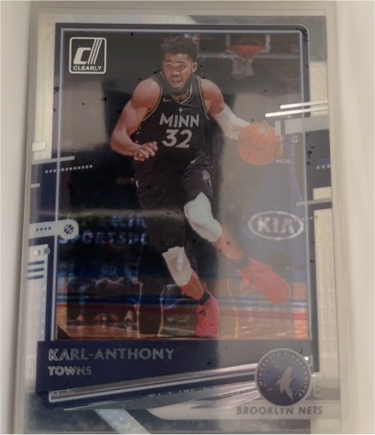 2020-21 Panini Donruss Clearly #48 Karl-Anthony Towns — front