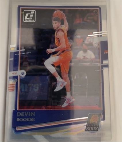 2020-21 Panini Clearly Donruss #29 Devin Booker — front