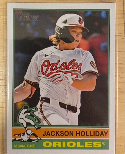 2025 Topps Heritage #329 Jackson Holliday — front
