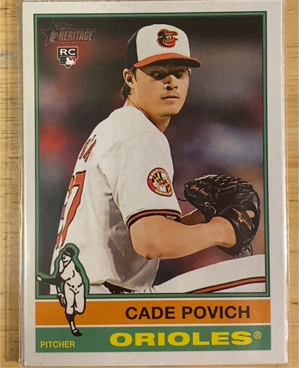 2025 Topps Heritage #219 Cade Povich — front
